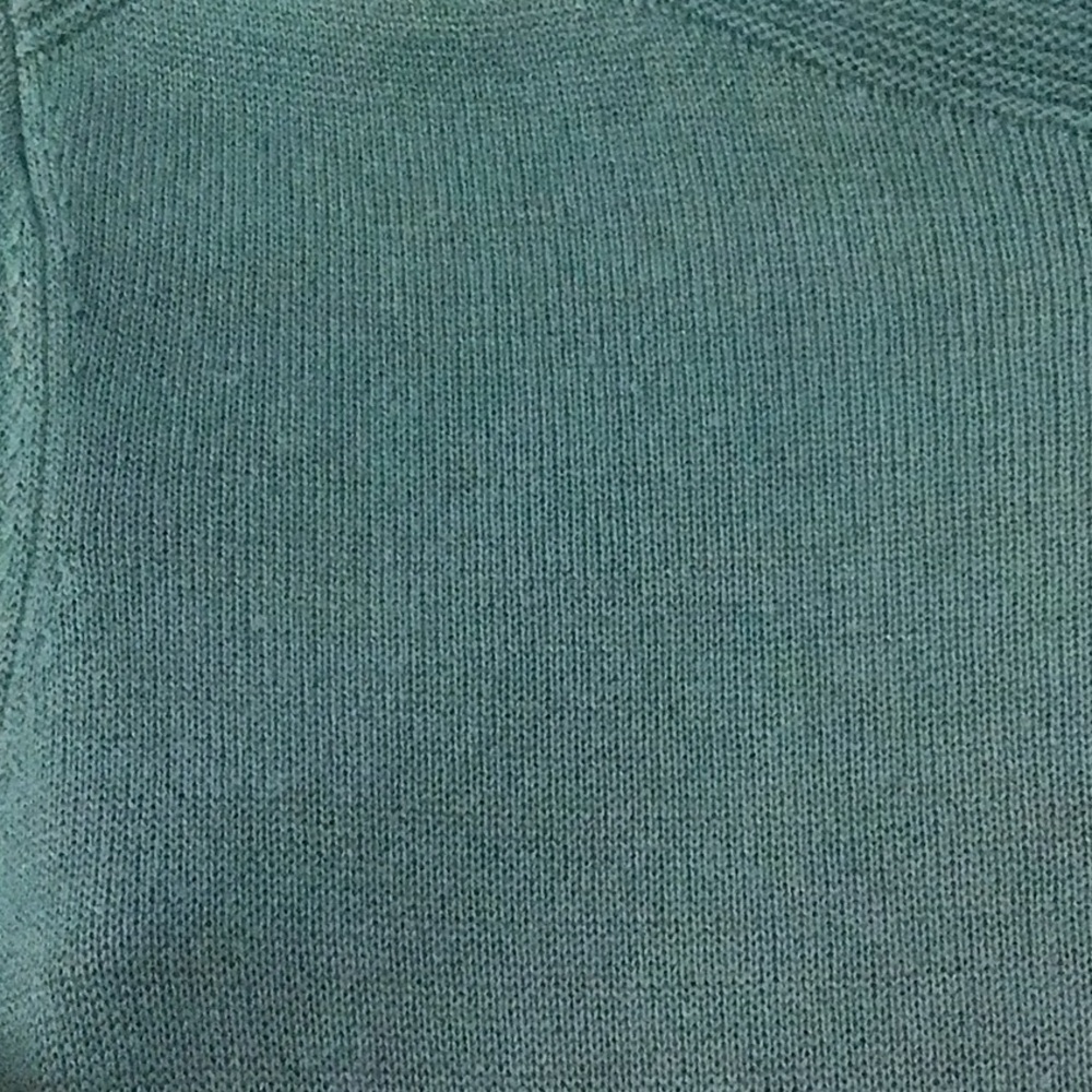 Chico’s stylish shades of Teal Ombre Sweater with 3 quarter sleeves. Sz 1 (8-10) - Picture 8 of 10